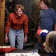 Tonight Show head writer A.D. Miles, playing Barb from Stranger Things for a sketch. (Photo: NBC/Getty Images)
